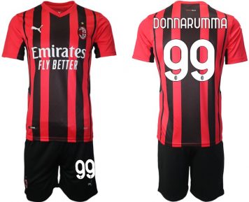 AC Milan Gianluigi Donnarumma #99 Heimtrikot Trikotsatz Kurzarm (+ Kurze Hosen)
