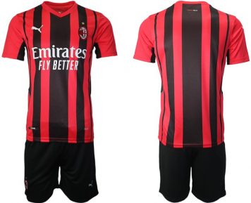AC Milan Herren Personalisierte Fußball Trikot Kit Set Anpassbare Name und Nummer