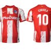 Atlético Madrid Herren Heimtrikot 2021-22 rot/weiß mit Aufdruck CORREA 10