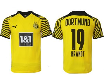 BVB Borussia Dortmund 2021-22 Heimtrikot gelb mit Aufdruck Brandt 19 online kaufen
