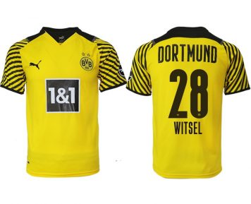 BVB Borussia Dortmund 2021/22 Heimtrikot gelb mit Aufdruck Witsel 28 online kaufen