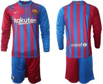 Barcelona Personalisierte Fußball Trikot Kit Set 21/22 Saison Anpassbare Name und Nummer