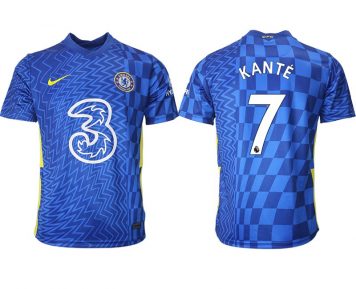 Chelsea F.C. 2021/22 N'Golo Kanté 7# Fußballtrikots Heimtrikot Kurzarm