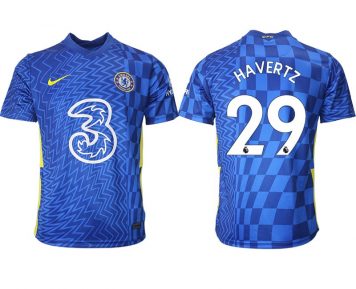 Chelsea Kai Havertz 29# Fußball Trikots Home/Heimtrikots 2021-22 Kurzarm