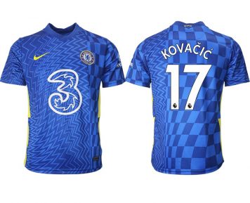 Chelsea Stadium 21/22 Heim Mateo Kovacic 17# Fußball Trikot