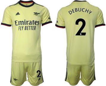 Debuchy 2# Trikotsatz Arsenal FC Gelbe Herren Trikots Auswärts 2021/22 + Kurze Hosen