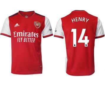 FC Arsenal 2021/22 Herren Heim Trikot rot/weiß mit Aufdruck Henry 14