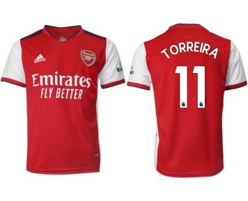 FC Arsenal 2021/22 Herren Heimtrikot rot/weiß mit Aufdruck Torreira 11