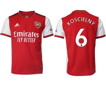 FC Arsenal London 2021/22 Koscielny 6# Herren Heimtrikot rot/weiß Fußballtrikots