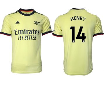 FC Arsenal London Auswärts Trikot 2021/22 Gelb mit Aufdruck Henry 14