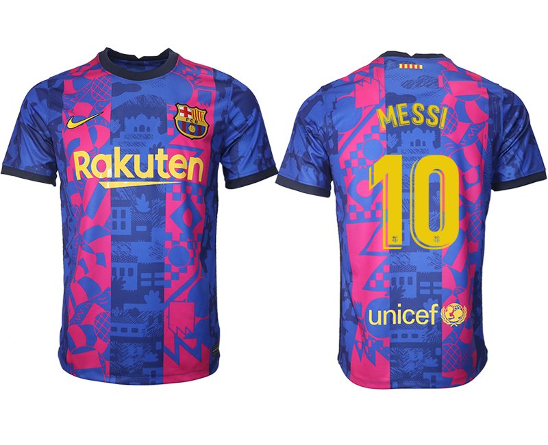 FC Barcelona Herren 3rd Trikot 2021/22 mit Aufdruck MESSI 10 günstig online kaufen