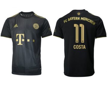 FC Bayern München Herren Auswärts Trikot 21/22 schwarz/gold mit Aufdruck COSTA 11