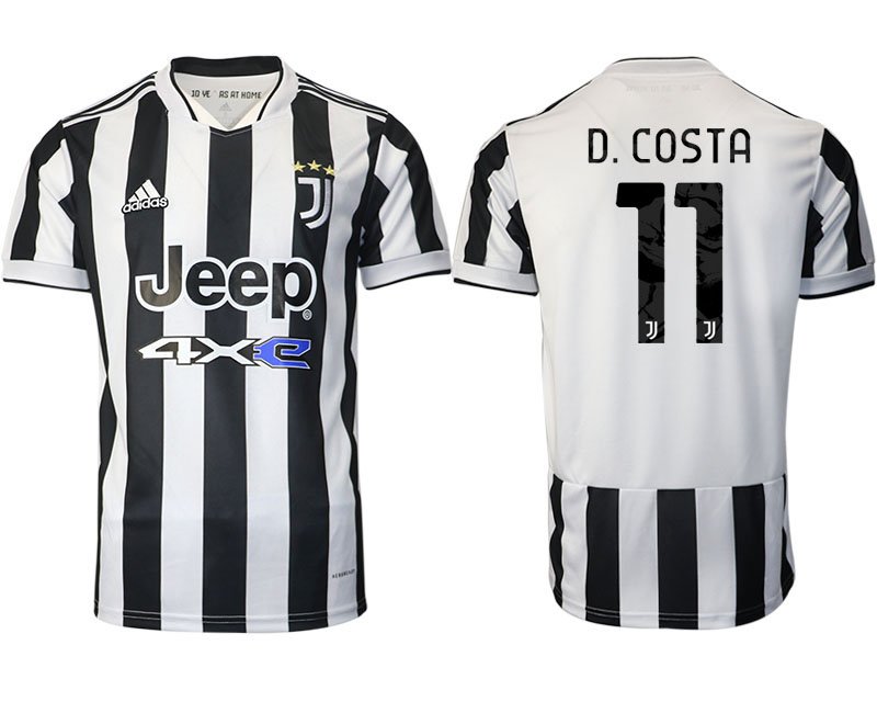 Günstige Fußballtrikots Juventus Turin Heimtrikot 2021/22 mit Aufdruck D.Costa 11