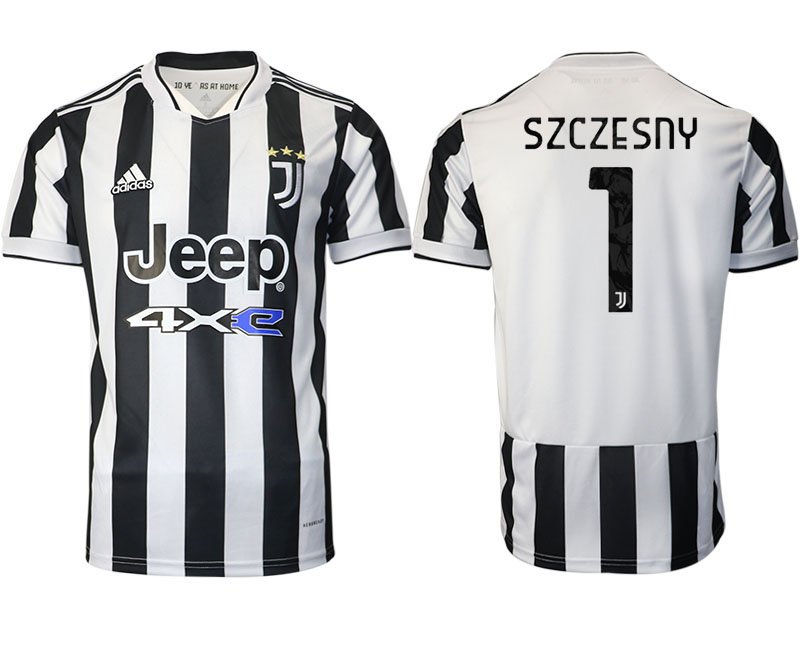 Günstige Fußballtrikots Juventus Turin Heimtrikot 2021/22 mit Aufdruck Szczesny 1