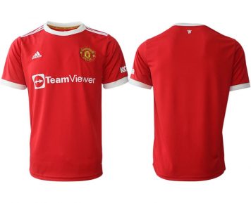 Günstige Fußballtrikots Manchester United Trikot Home 2021/22 Rot bestellen