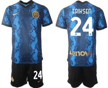 Inter Mailand Christian Eriksen #24 Heimtrikot Trikotsatz Kurzarm (+ Kurze Hosen)