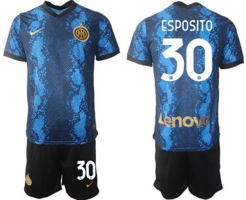 Inter Milan Sebastiano Esposito #30 Heimtrikot Trikotsatz Kurzarm (+ Kurze Hosen)