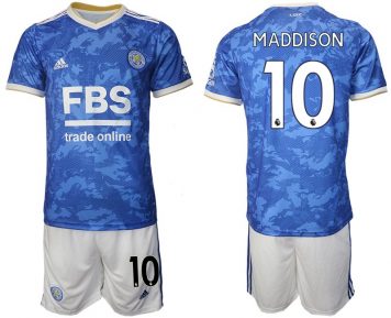 James Maddison #10 Leicester City FC 2021-22 Home Fußball Trikots Herren