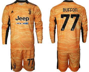 Juventus Turin Torwart Trikots Gelb Buffon 77# Offizielles Set günstig online kaufen