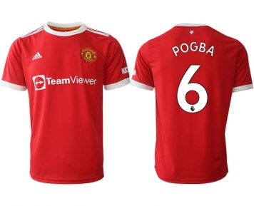 Manchester United F.C. Pogba 6 Herren Home 2021/22 Rot Trikot günstig online kaufen
