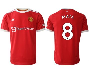 Manchester United Mata 8 Trikot Home 2021/22 Rot Kurzarm günstig online kaufen