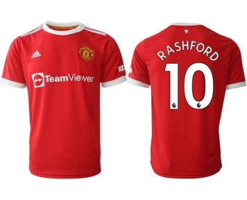 Manchester United Rashford 10 Home 2021/22 Rot Trikot günstig online kaufen