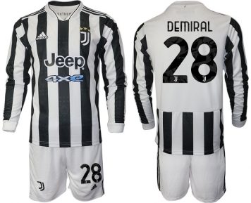 Merih Demiral 28# Herren Heimtrikot 2021/22 Juventus Turin + Kurze Hosen