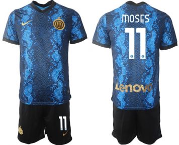 Moses #11 Inter Mailand Heimtrikot 21/22 Fussballtrikot Offizielles Set