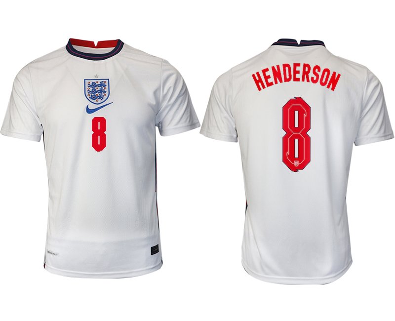 England Heimtrikot EM 2020 weiß/blau mit Aufdruck HENDERSON 8 online kaufen