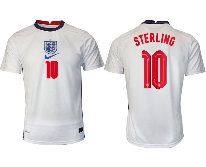 England Heimtrikot EM 2020 weiß/blau mit Aufdruck STERLING 10 online kaufen