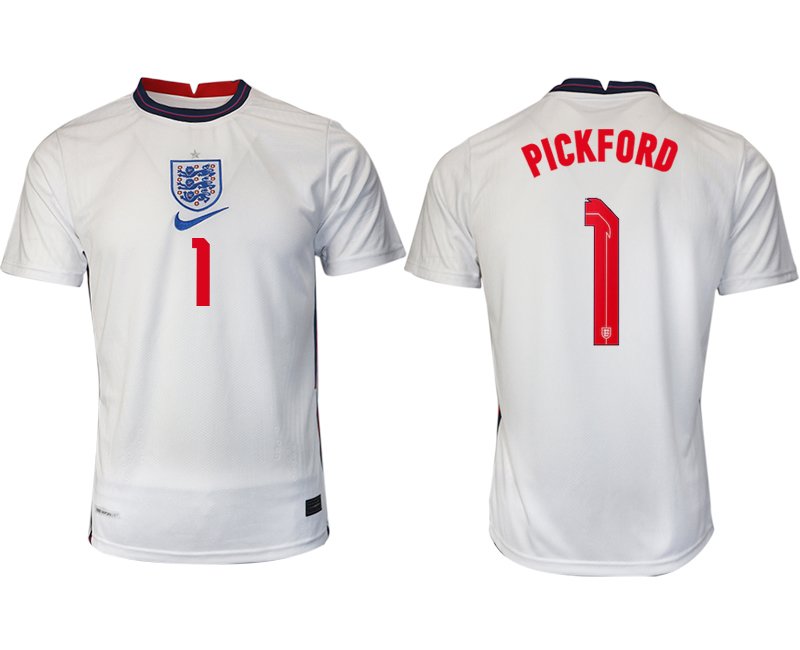 England Trikot Home EM 2020 weiß/blau mit Aufdruck PICKFORD 1 online kaufen