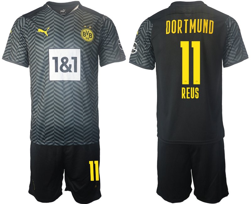 Fußballtrikot BVB Borussia Dortmund 2021/22 Auswärtstrikot Grau mit Aufdruck Reus 11