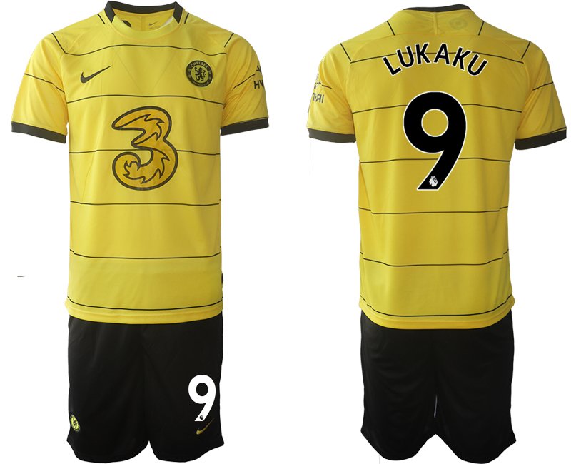 Herren Fußballtrikot Auswärtstrikot Chelsea FC Stadium Away Jersey 2021/2022 LUKAKU 9