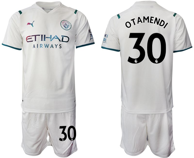 Manchester City Auswärtstrikot 2021-22 mit Aufdruck OTAMENDI 30 online kaufen
