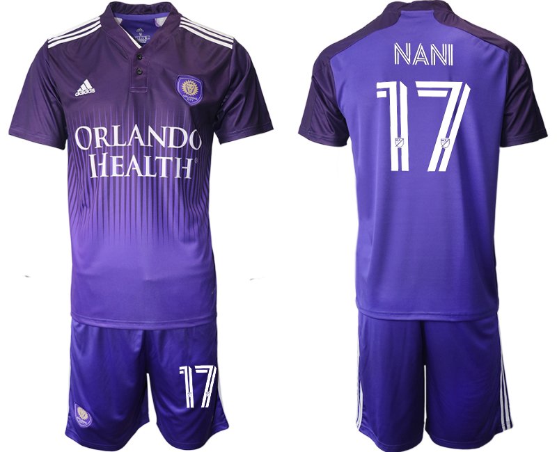 Orlando City SC Nani 17# Purple 2021 Thick N Thin Player Jersey