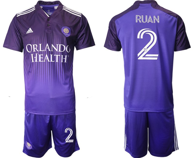 Orlando City SC RUAN 2 Purple 2021 Thick N Thin Player Jersey