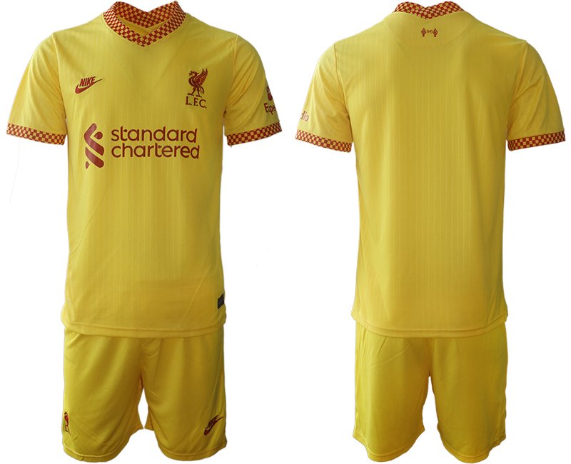 Personalisierbar Trikotsatz Liverpool FC Stadium Ausweichtrikot 2021/22 gelb-rot