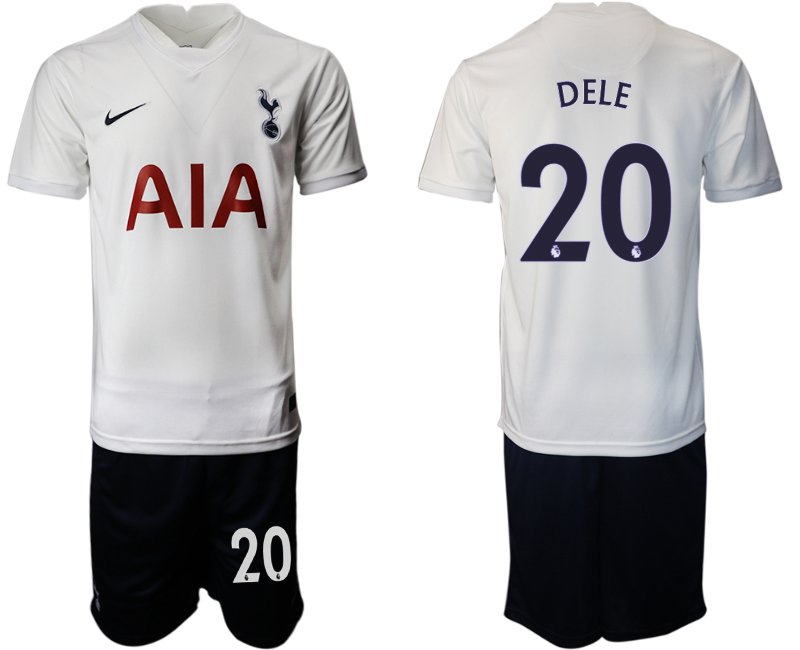 Trikotsatz Tottenham Hotspur Heimtrikot 2021/22 weiß mit Aufdruck DELE 20