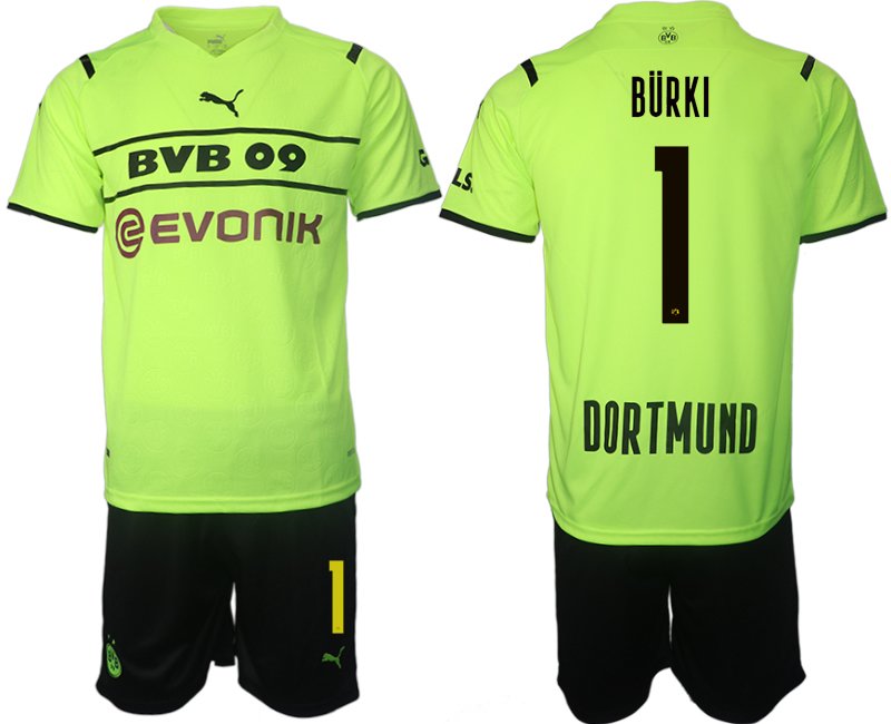 BVB Borussia Dortmund 2021/22 CUP Trikot Herren gelb/schwarz mit Aufdruck Bürki 1