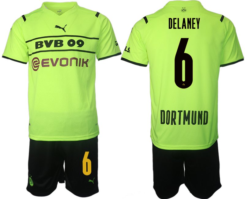 BVB Borussia Dortmund 2021/22 CUP Trikot Herren gelb/schwarz mit Aufdruck Delaney 6