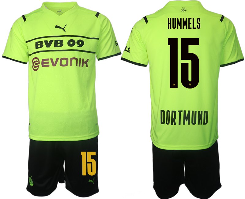 BVB Borussia Dortmund 2021/22 CUP Trikot Herren gelb/schwarz mit Aufdruck Hummels 15