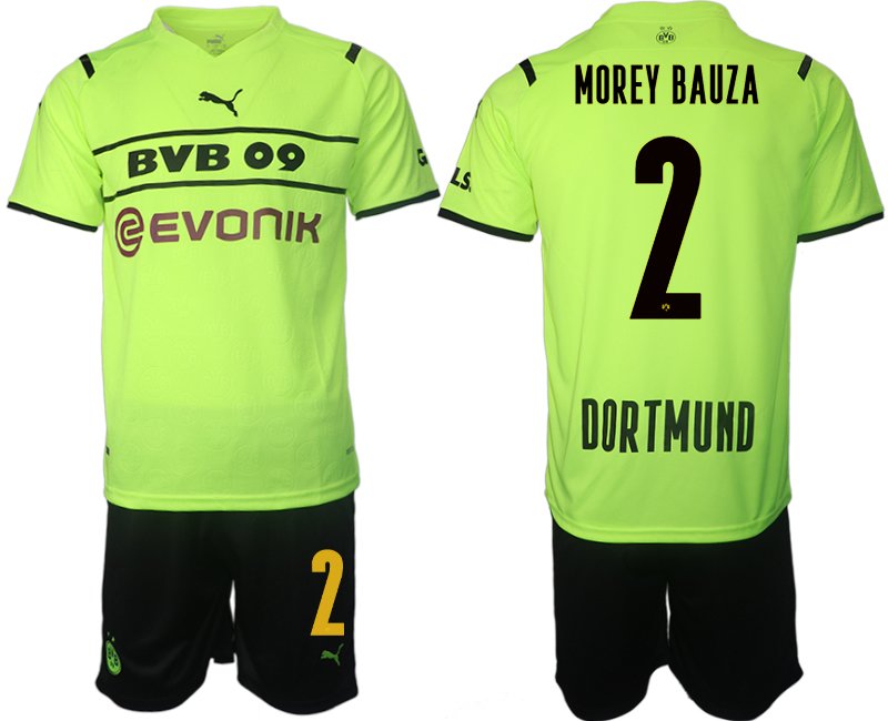 BVB Borussia Dortmund 2021/22 CUP Trikot Herren gelb/schwarz mit Aufdruck Morey Bauza 2