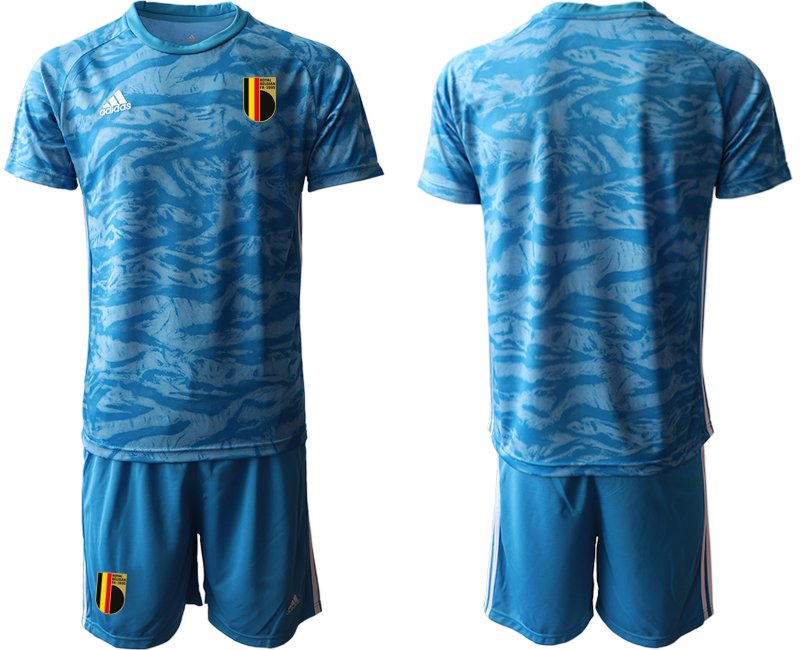 Belgium 2018 FIFA World Cup Goalkeeper Soccer Jersey Blue