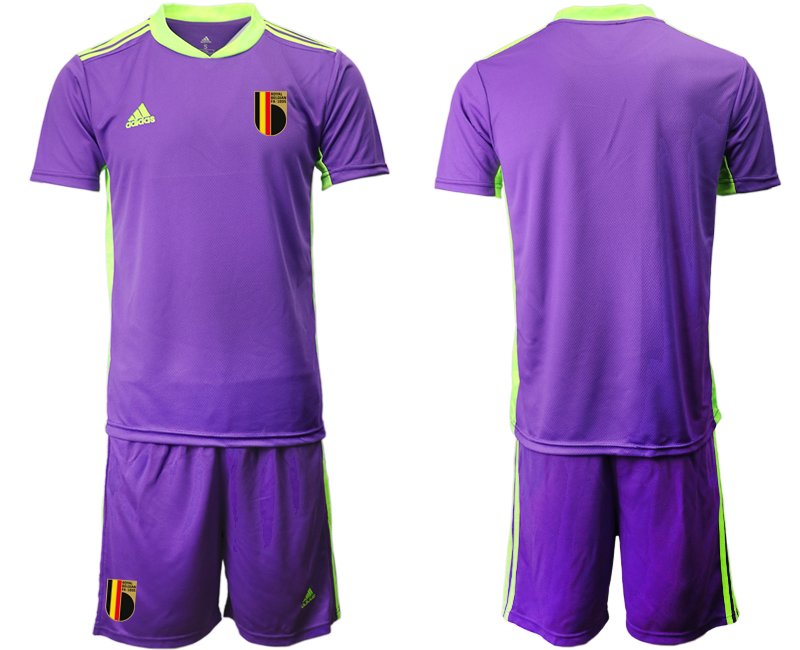 Belgium FIFA World Cup 2022 Goalkeeper Soccer Jersey Purple