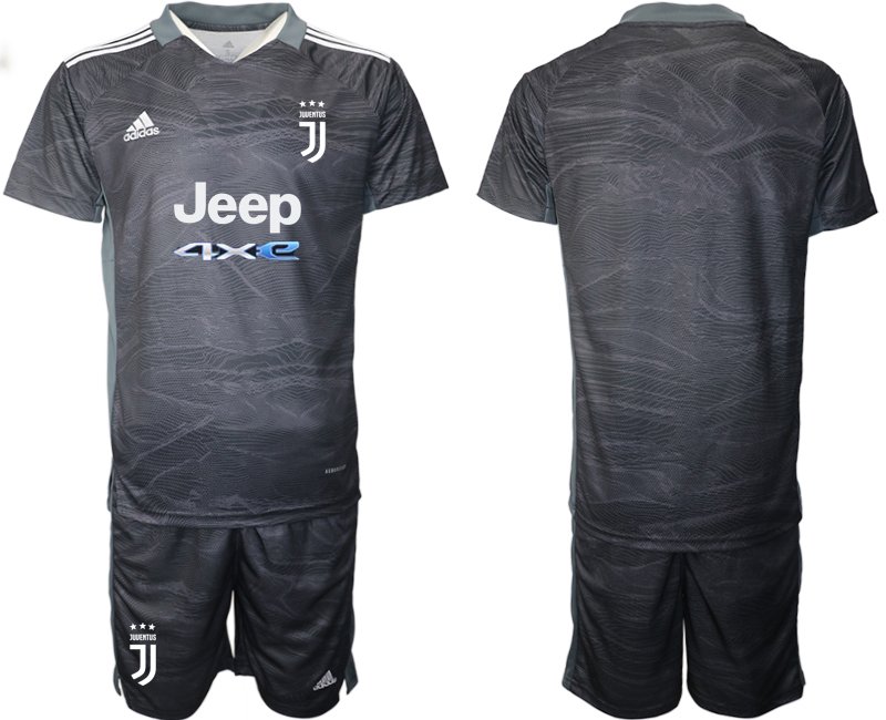 Bestellten Herren Juventus Turin Torwarttrikot Set in schwarz