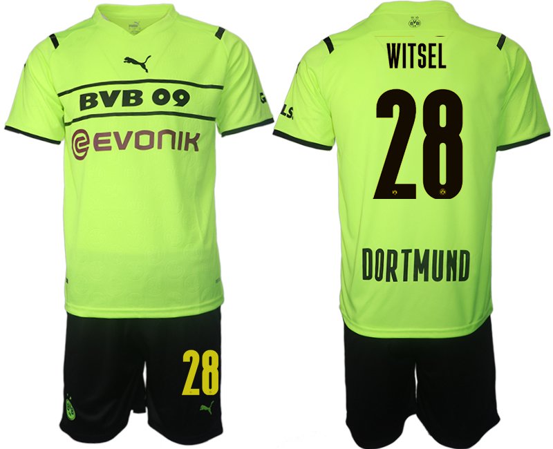 Fußballtrikot BVB Borussia Dortmund 2021/22 CUP Shirt gelb/schwarz mit Aufdruck WITSEL 28