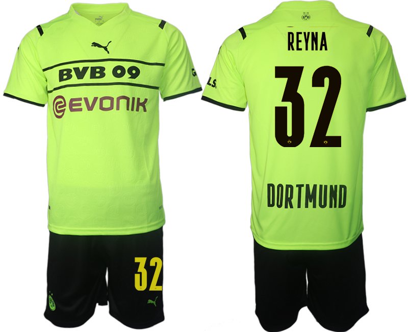 Herren Trikot BVB Borussia Dortmund 2021/22 CUP Shirt gelb/schwarz Reyna 32