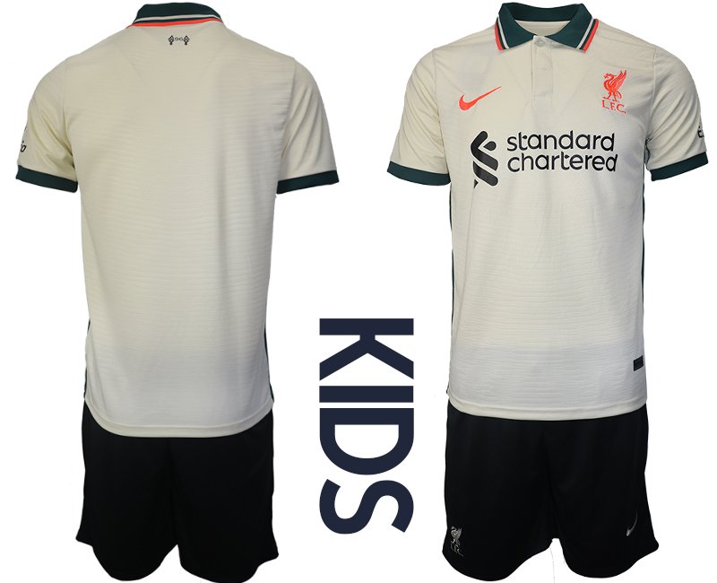 LFC Fußball Trikot Liverpool FC 2021/22 Auswärtstrikot für Kinder in Beige