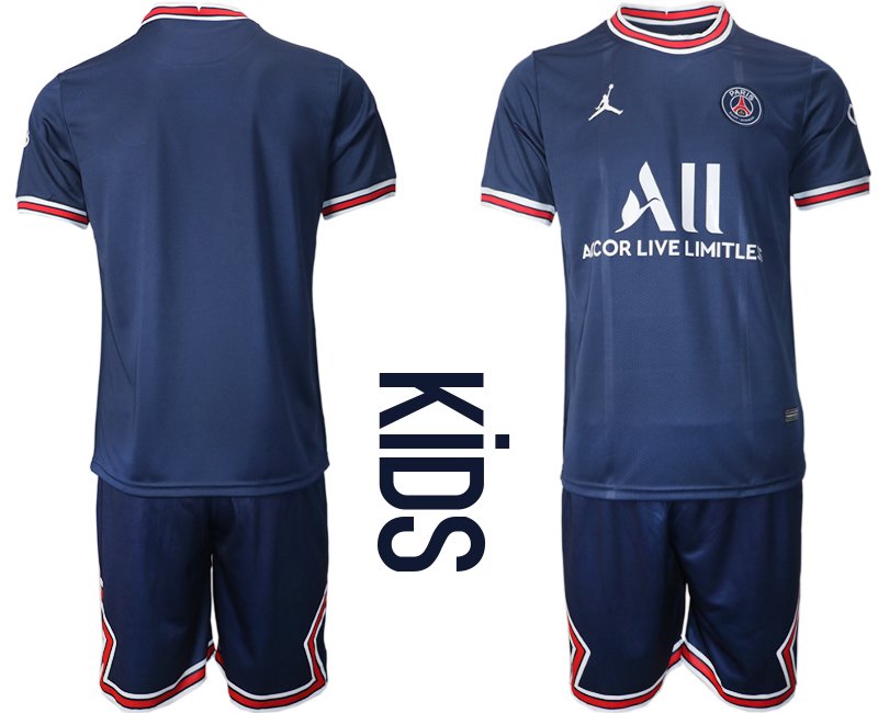 Paris Saint Germain Stadium Heimtrikot Kinder 2021/22 Kinder - blau