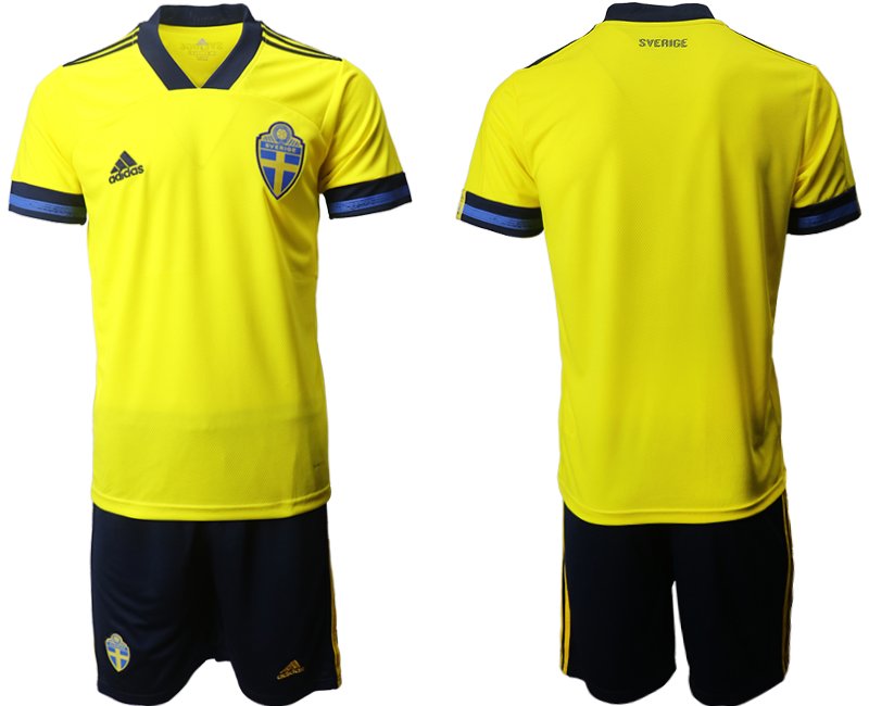 Personalisierbar Schweden Heimtrikot EM 2020 Herren T-Shirt gelb